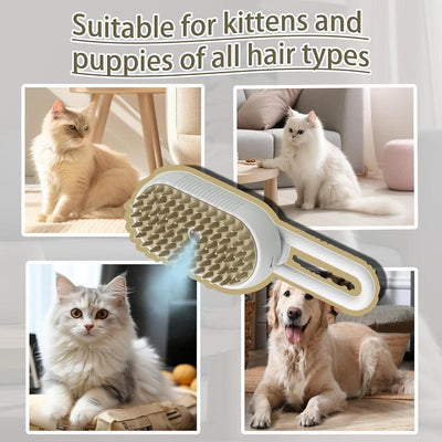 PetSoft 3 in 1 Steam Brush, Comb and Pet Hair Remover